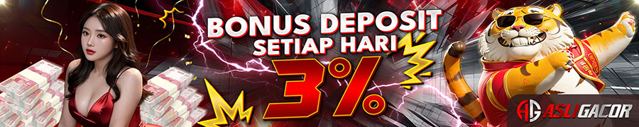 ASLIGACOR - Bonus Harian 3% 1x Sehari